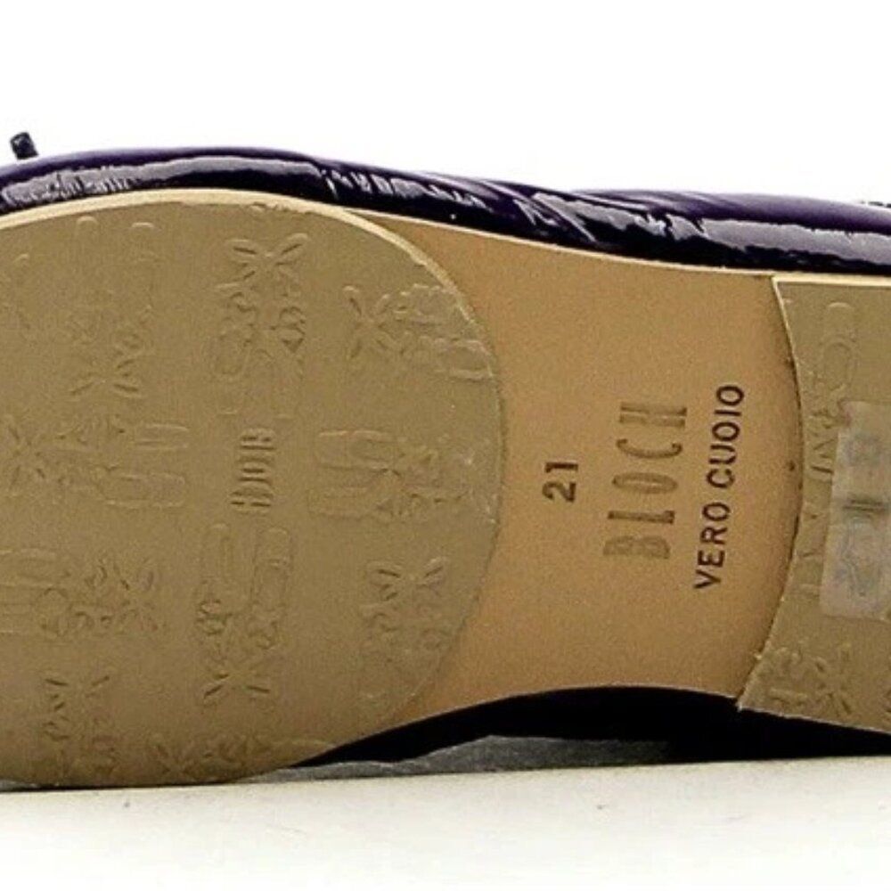 NEW - Bloch Toddler's Cha Cha Melanzana (Purple) Classic Ballet Flats TODDLER 5 - Picture 5 of 9